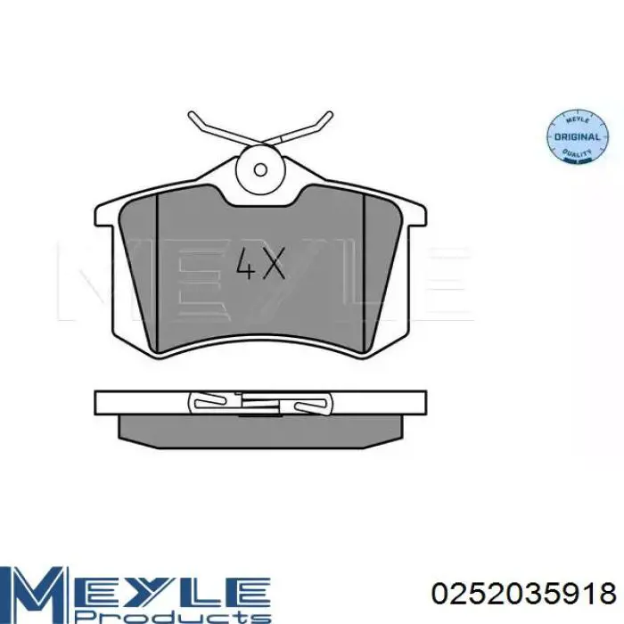 Тормозные колодки Meyle 0252035918