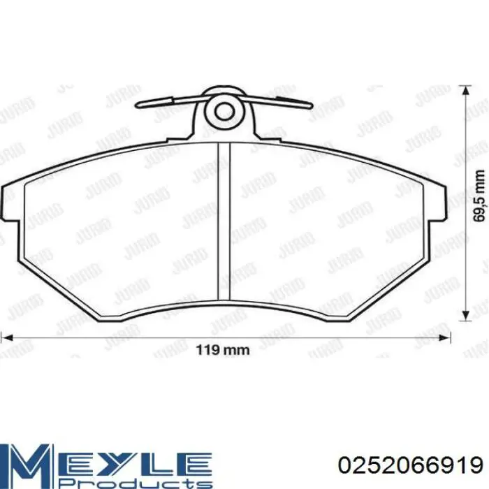 Тормозные колодки SCT SP176