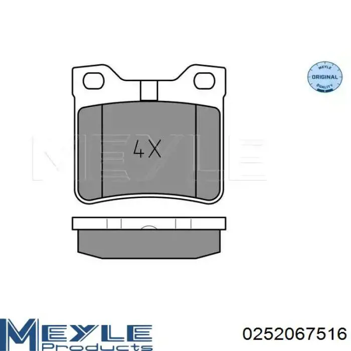 Купить 321509 Daco Колодки тормозные задние, дисковые