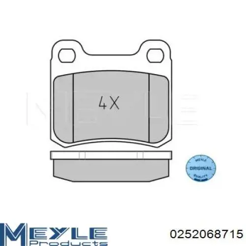 Задние тормозные колодки 986466350 Bosch