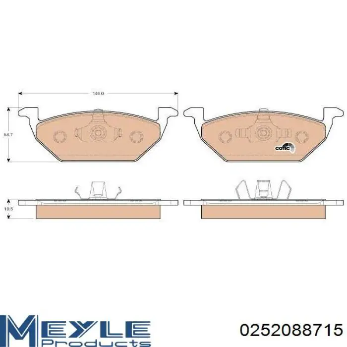 MKD280 Friction Master Колодки передние