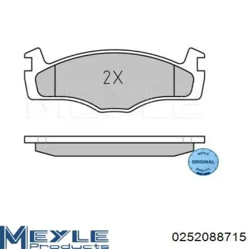 Передние тормозные колодки BDS068 Starline