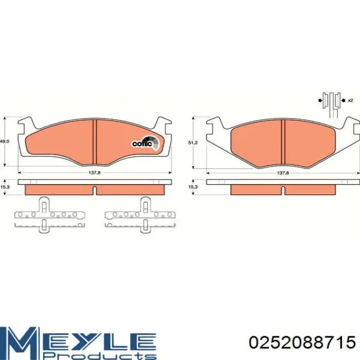 Купить BDS068 Starline Колодки тормозные