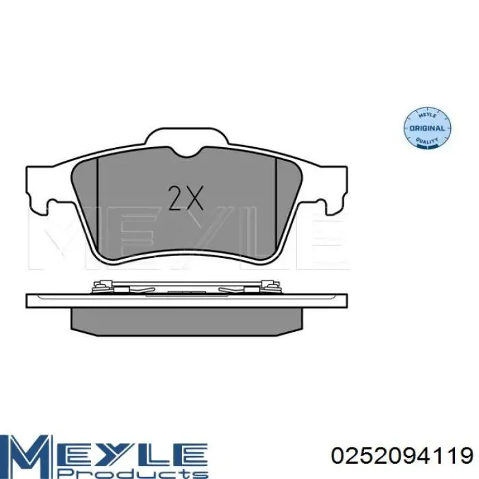 Тормозные колодки Meyle 0252094119