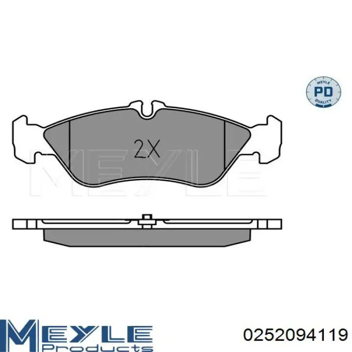 0252094119 Meyle Колодки передние