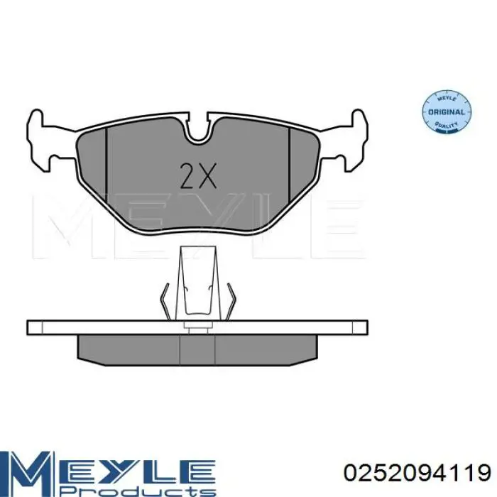 Колодки Meyle 0252094119 цена, от 22.07 USD