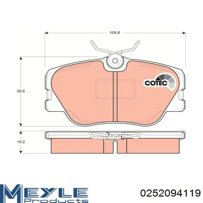 B110434 Denckermann Колодки передние