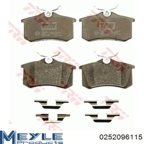 Задние тормозные колодки 10541 GP