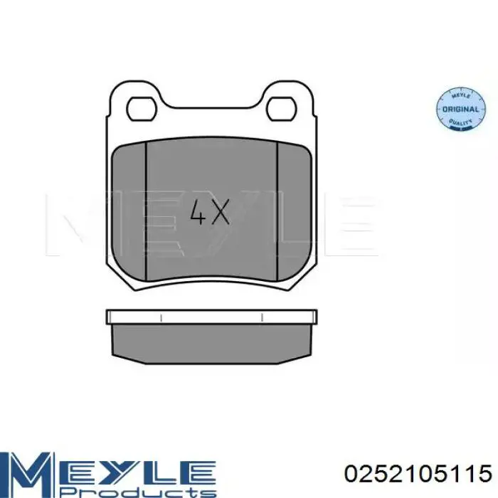 Задние тормозные колодки 0604039 Opel