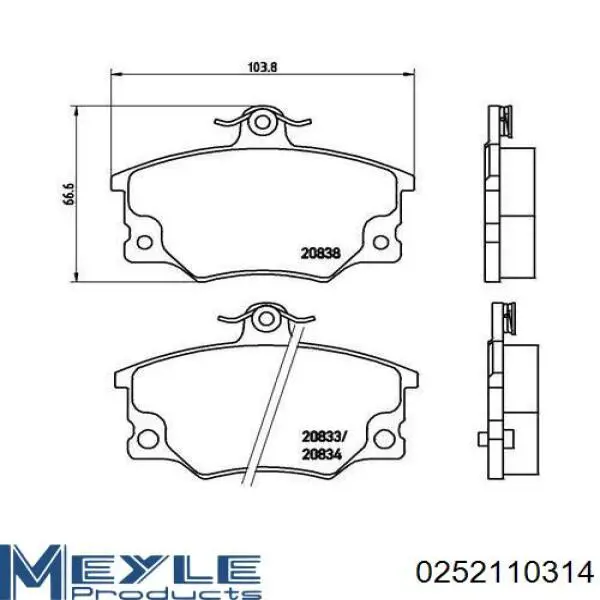 0252110314 Meyle