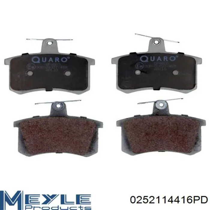 Задние дисковые колодки Meyle 0252114416PD
