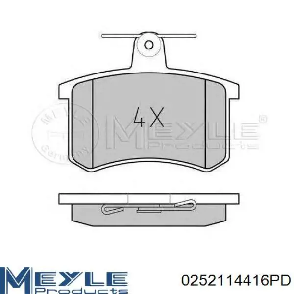 Колодки дисковые  Meyle 0252114416PD цена, от 16.25 USD