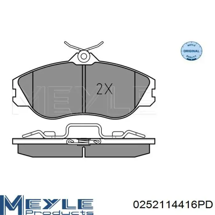 Купить 0252114416PD Meyle Колодки тормозные задние, дисковые