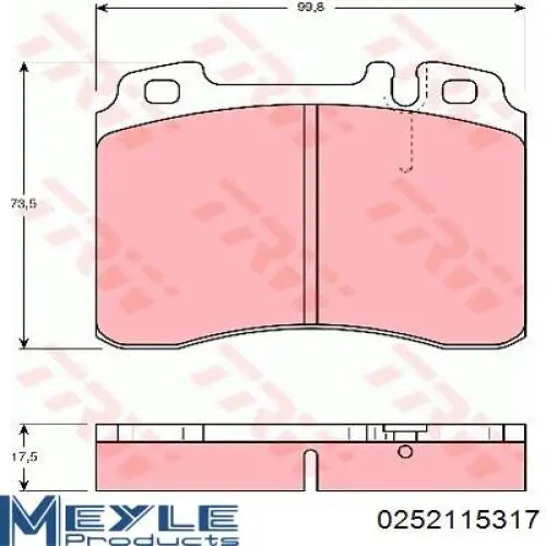 Передние тормозные колодки 302286 VALEO