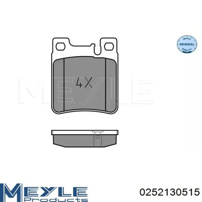 Колодки тормозные задние дисковые на Mercedes CLK-Class  C208