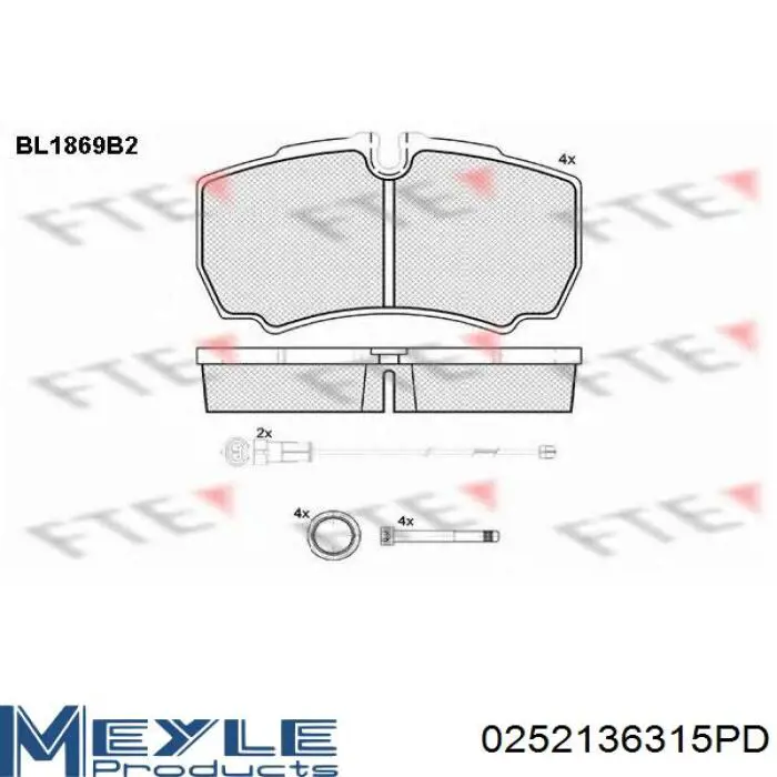Тормозные колодки ASM FR257105
