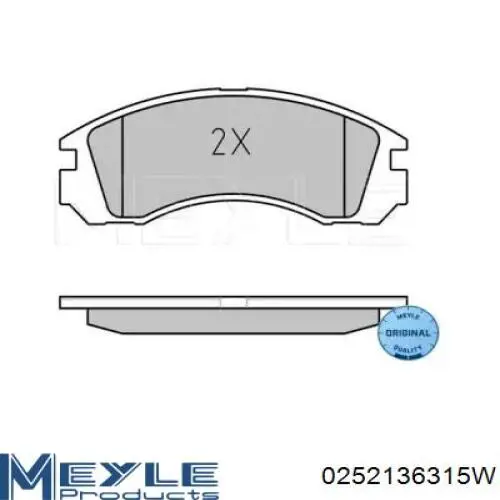 Колодки Meyle 0252136315W цена, от 25.74 USD