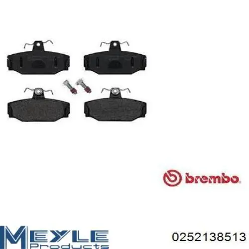 Купить 0252138513 Meyle Колодки тормозные задние, дисковые
