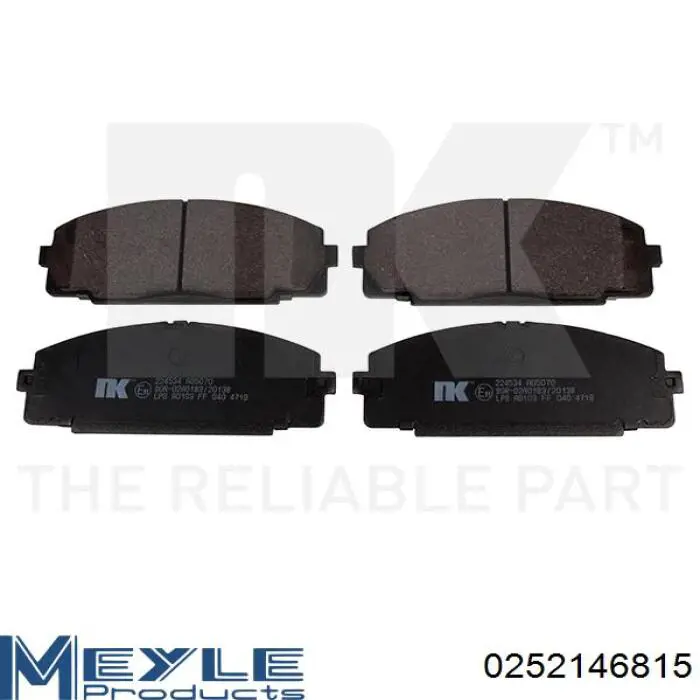 Передние тормозные колодки 986424319 Bosch