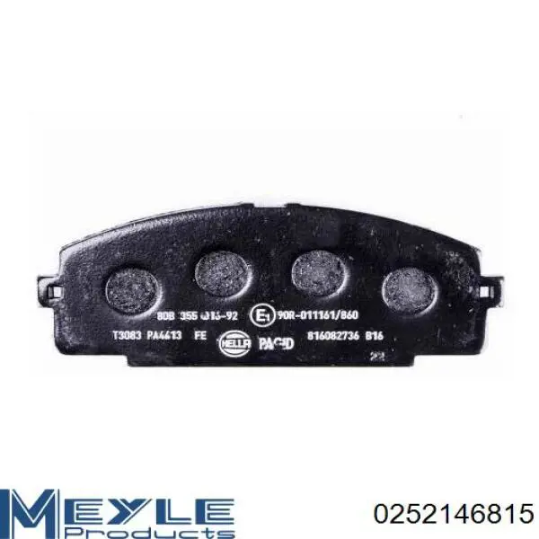 Передние тормозные колодки FPE018 Hankook Frixa