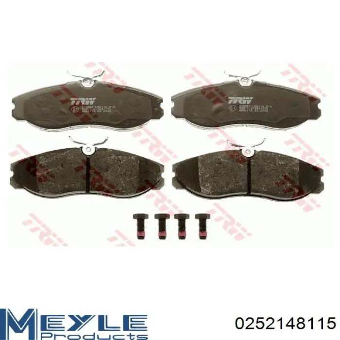 Передние тормозные колодки 252148115 Meyle