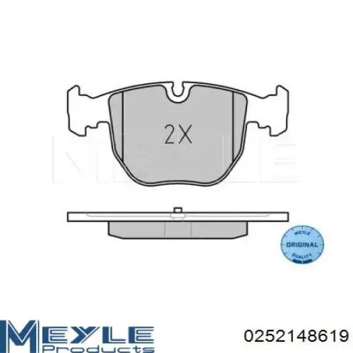 Колодки Meyle 0252148619 цена, от 35.47 USD