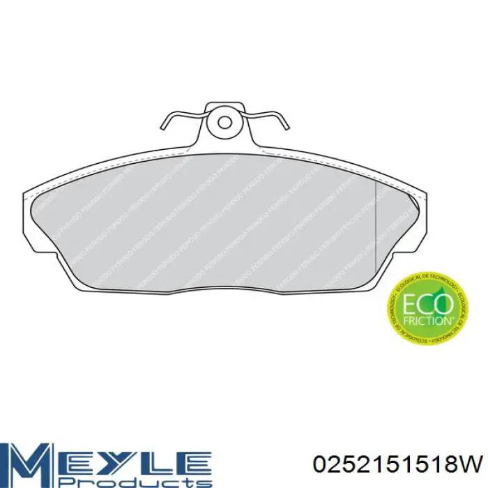 Купить 0252151518W Meyle Колодки тормозные