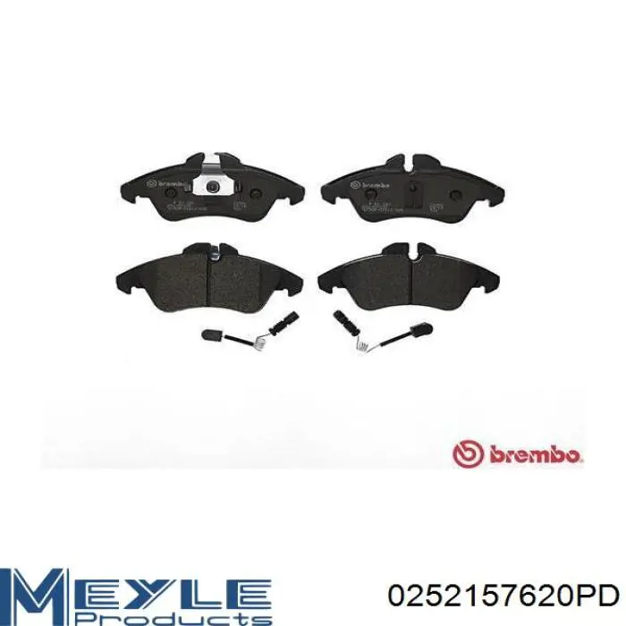 Передние тормозные колодки 0252157620PD Meyle