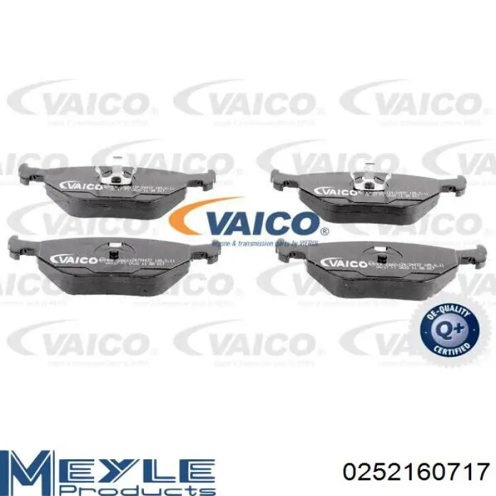 0252160717 Meyle Колодки тормозные дисковые комплект