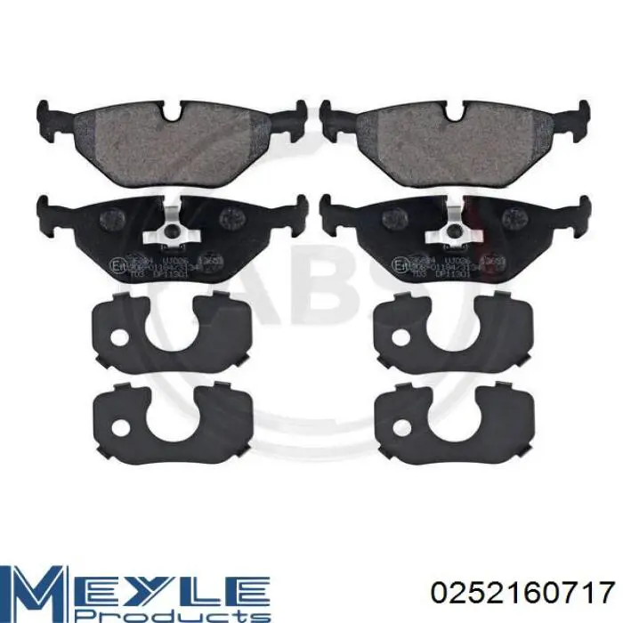 Задние тормозные колодки 301386 VALEO