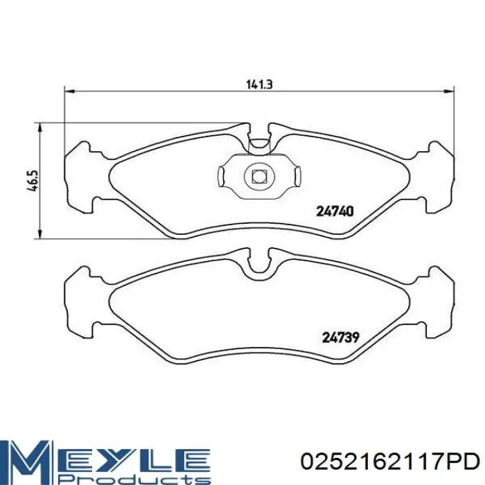 Купить GPB01039 GP Колодки тормозные задние, дисковые