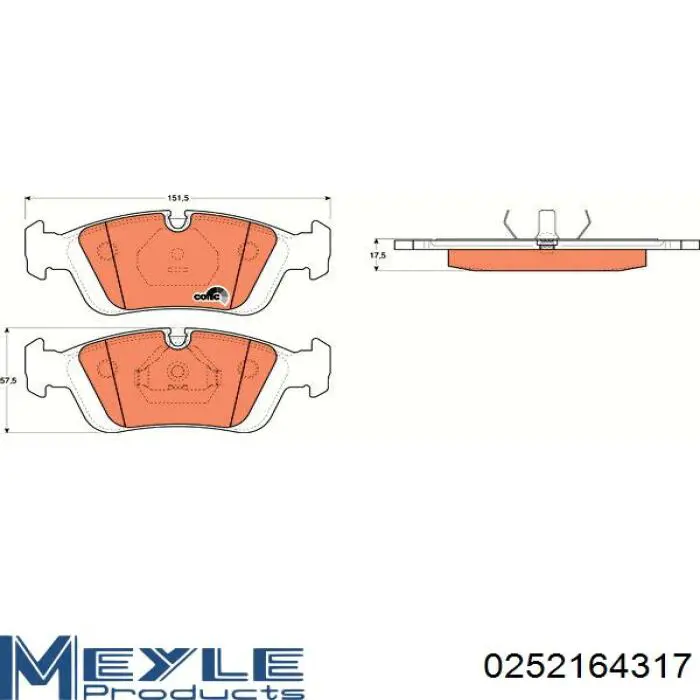 Купить TX1205 Tomex Колодки тормозные