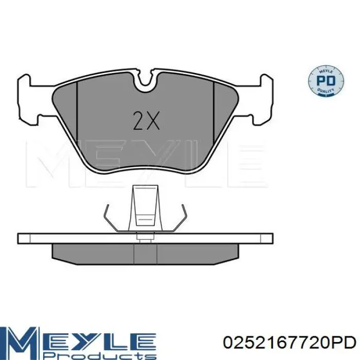 Колодки Meyle 0252167720PD цена, от 21.96 USD