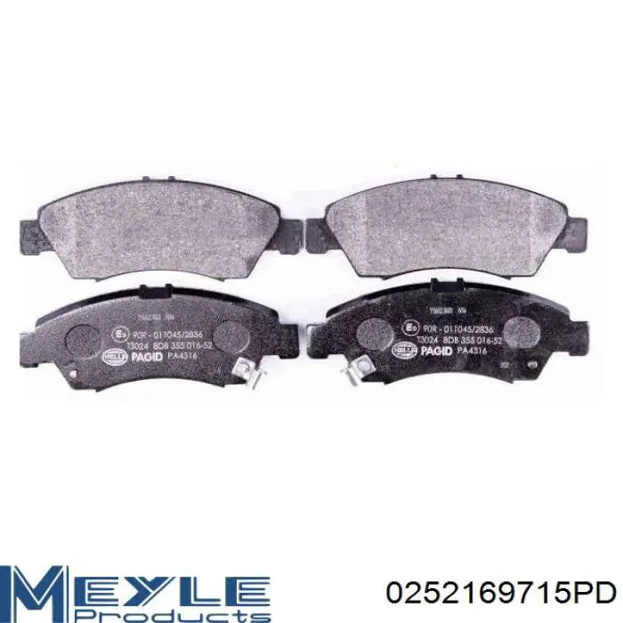 Колодки Meyle 0252169715PD цена, от 16.10 USD