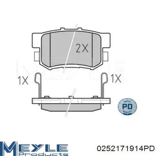 Задние тормозные колодки BDS519 Starline