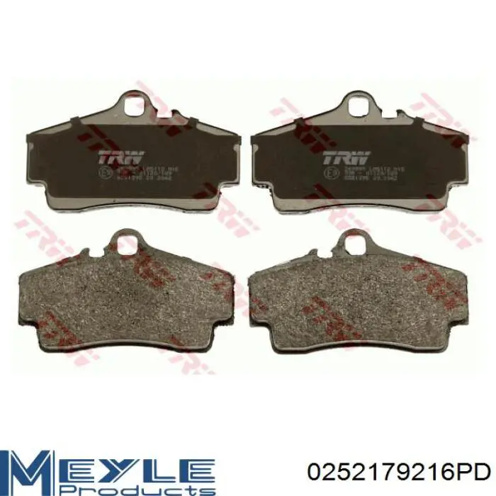 Задние дисковые колодки Meyle 0252179216PD