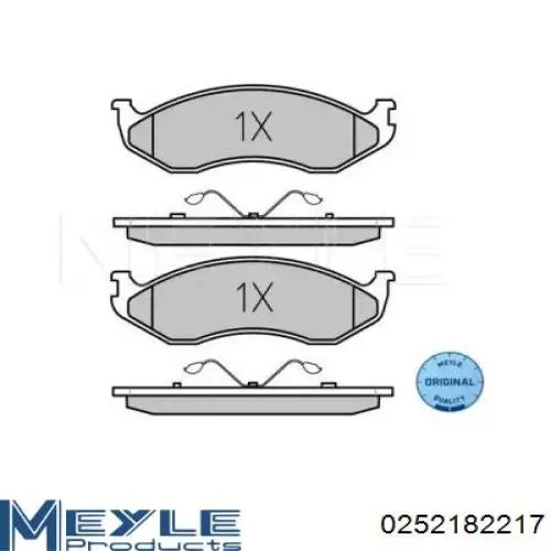 Передние тормозные колодки 301491 VALEO