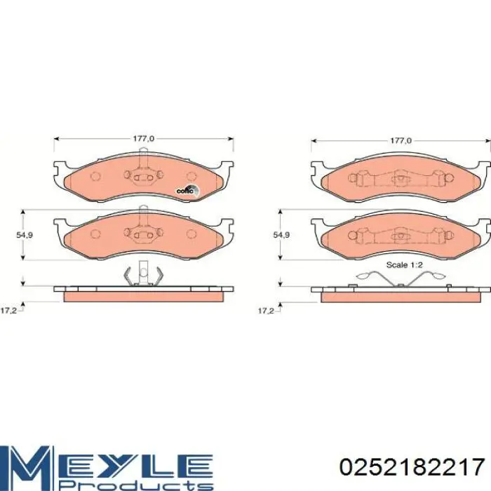 SBDS347 Starline Колодки передние