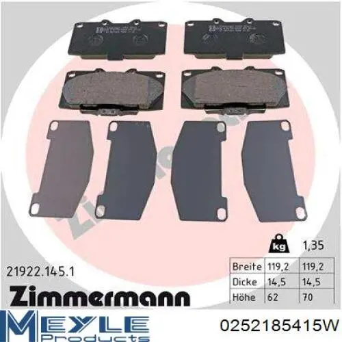 Передние тормозные колодки DB1170 Jurid/Bendix