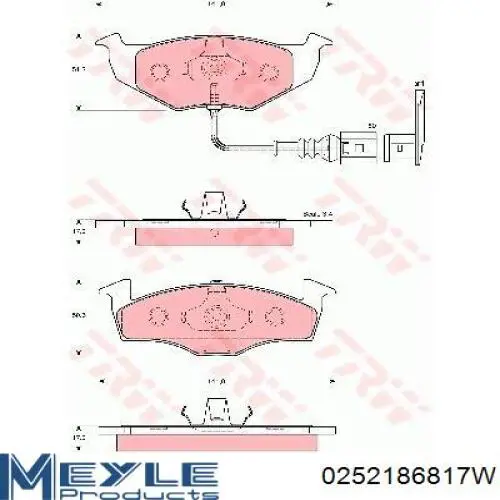 Передние тормозные колодки 324778 Daco