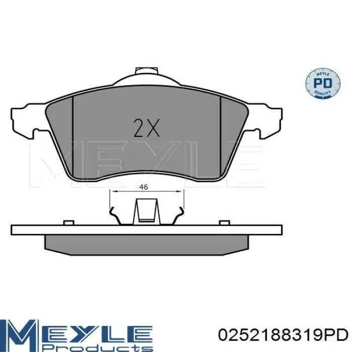 Передние тормозные колодки LPR05P645 LPR