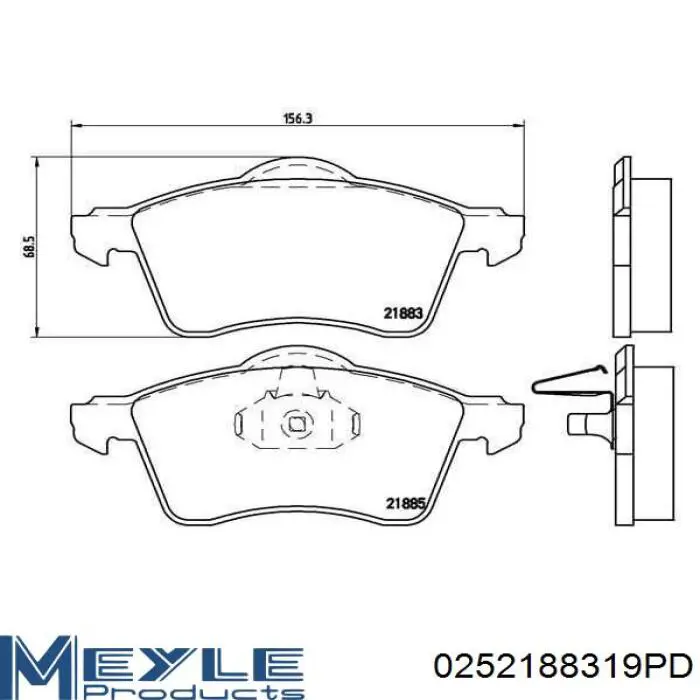 Тормозные колодки Intelli D463E