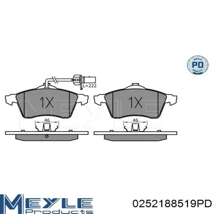 LPR05P975 LPR Колодки передние