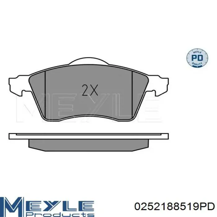 Передние тормозные колодки LPR05P975 LPR