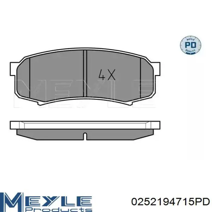 Колодки тормозные задние дисковые на Lexus GX  470 