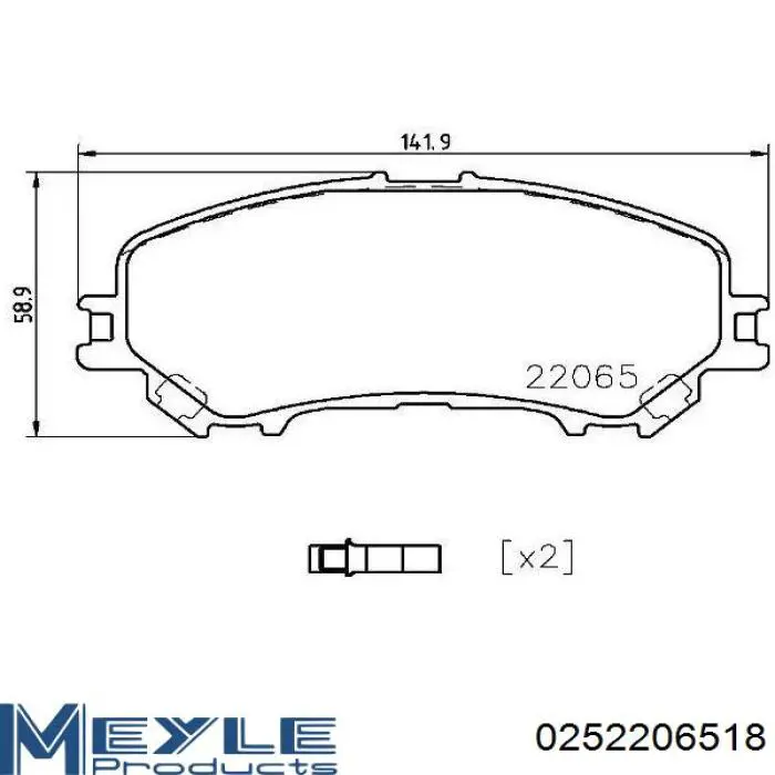 Передние тормозные колодки 986494720 Bosch