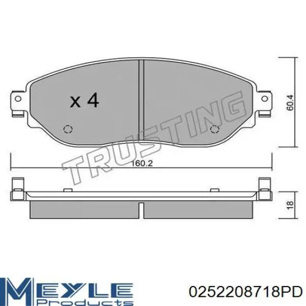 Тормозные колодки Renault (RVI) 8660006317