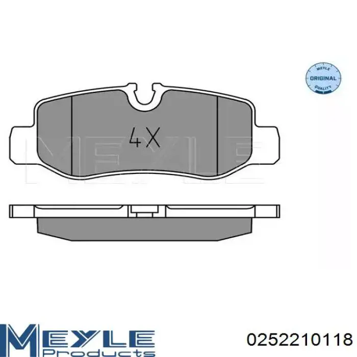 Задние тормозные колодки 447420012028 Mercedes