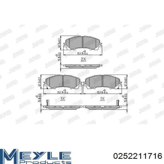 Тормозные колодки VALEO 302167