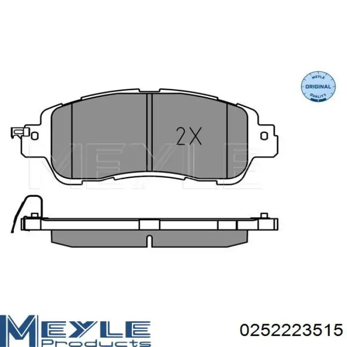 Sapatas do freio dianteiras de disco para Mazda 2 (DL, DJ)
